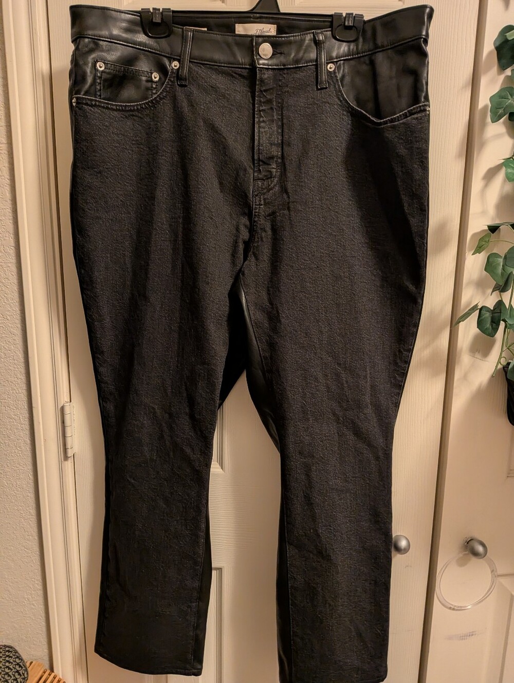 Universal Thread Mid-Rise 80s Slim Pleather Jeans